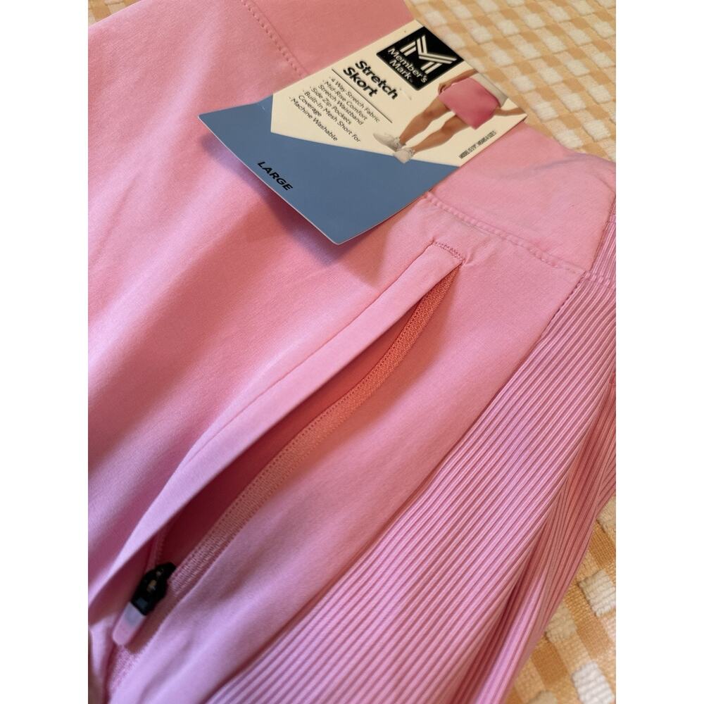 SIZE LARGE Member's Mark Women's 4 Way Stretch Mid Rise Pink Stretch Skort - Picture 8 of 9